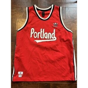 Adidas Portland Basket Ball Red Jersey Mens Size XXL